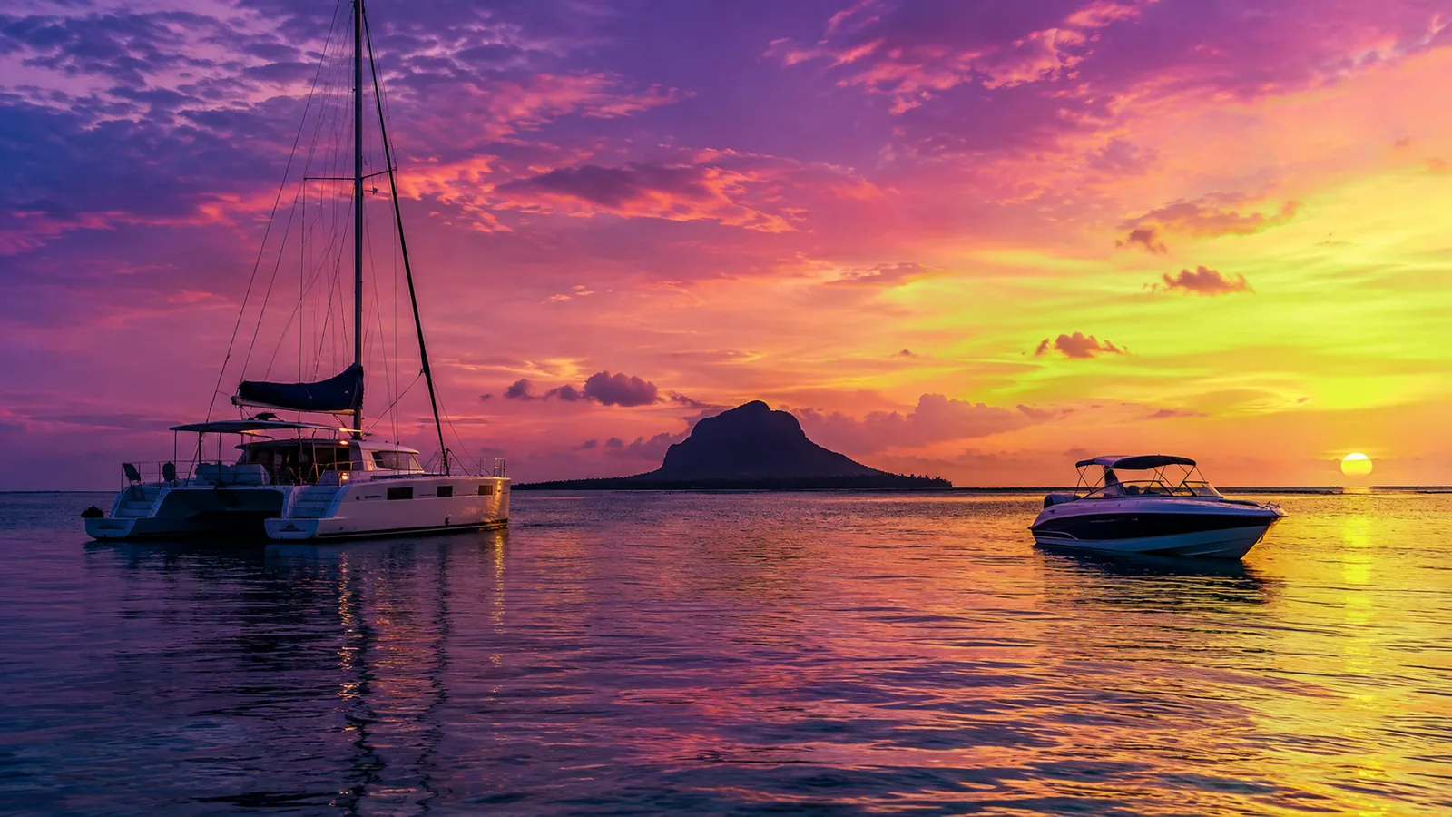 Excursions en catamaran et en vedette rapide à l'île aux Cerfs
